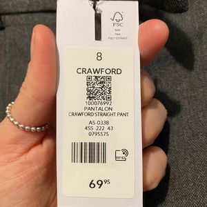 Women’s menswear straight leg pants